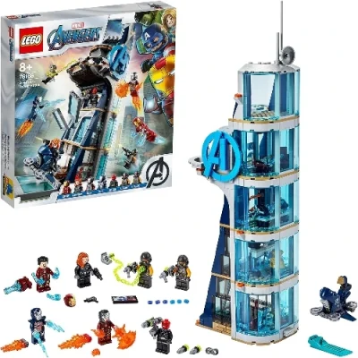 LEGO 76166 Super Heroes La Tour de Combat des Avengers
